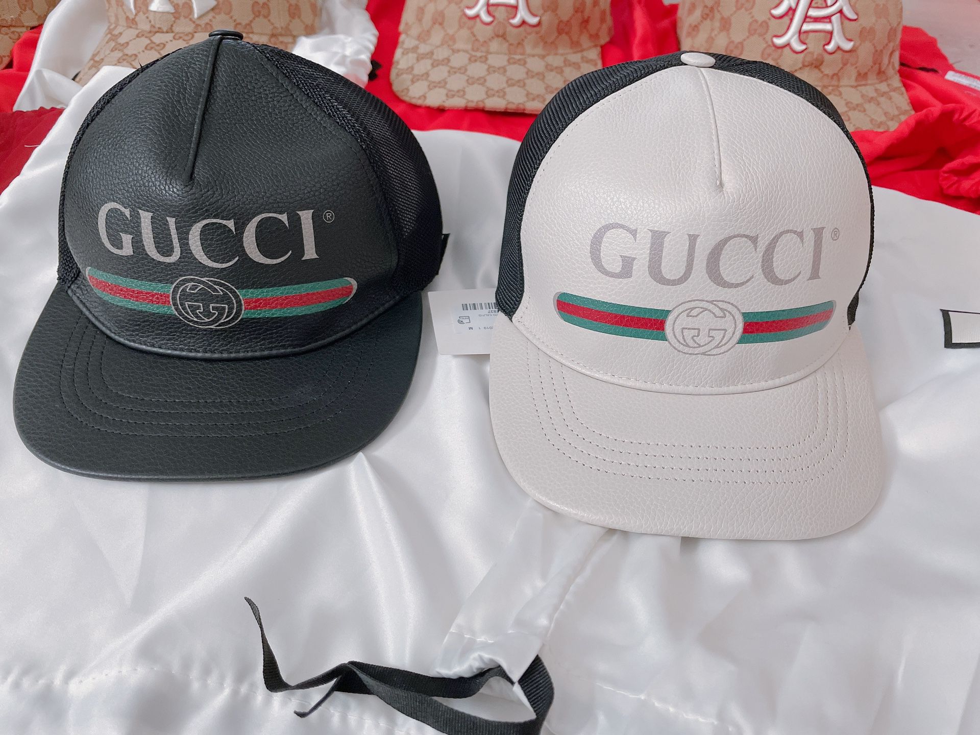 New- Gucci Leather Hat