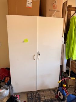 White heavy duty cabinet