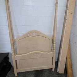 Ethan Allen vintage French twin canopy bed