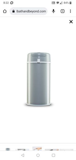 Bubula Steel Extra Large Diaper Pail in Gray