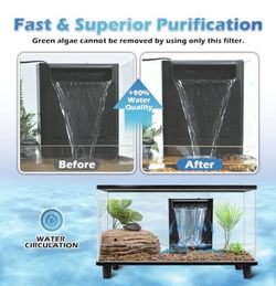 Filter Aquarium Filter Power Adjustable 20-75 Gal. 290GPH