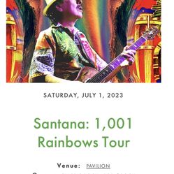 Santana Concert @ Ravinia SATURDAY NIGHT SOLD OUT (6 Available GA LAWN)