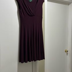 Ralph Lauren Dress Burgundy Size 6