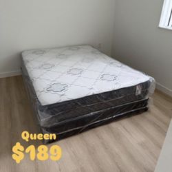 NEW Mattress Queen Size Regular With Box Spring // Offer  🚚