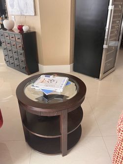 Two Brown Tables