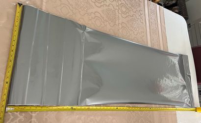 Gloss Silver vinyl car wrap 20 inch by 59 inch NEW