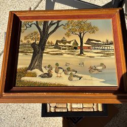 Hargrove Ducks Pond Painting 