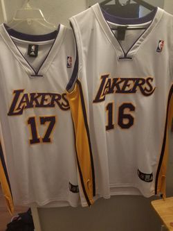 Adidas Lakers jersey Gasol and Bynum