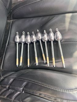 7oz stiff wire 8pcs fishing lead