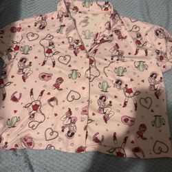 Cowgirl Pajama Top Size Medium