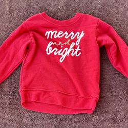 Christmas Merry and Bright Sweatshirt 2T