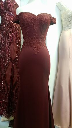 Burgandy dress