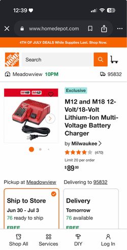 Milwaukee Multi-Volt Battery Charger