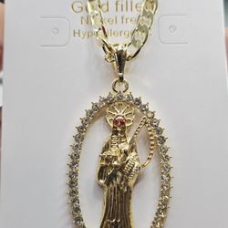 Santa Muerte Necklace