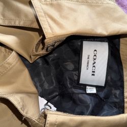 Woman Tan Trench Jacket XL 