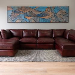 Bella Furnishings Leather Sectional Sofa
