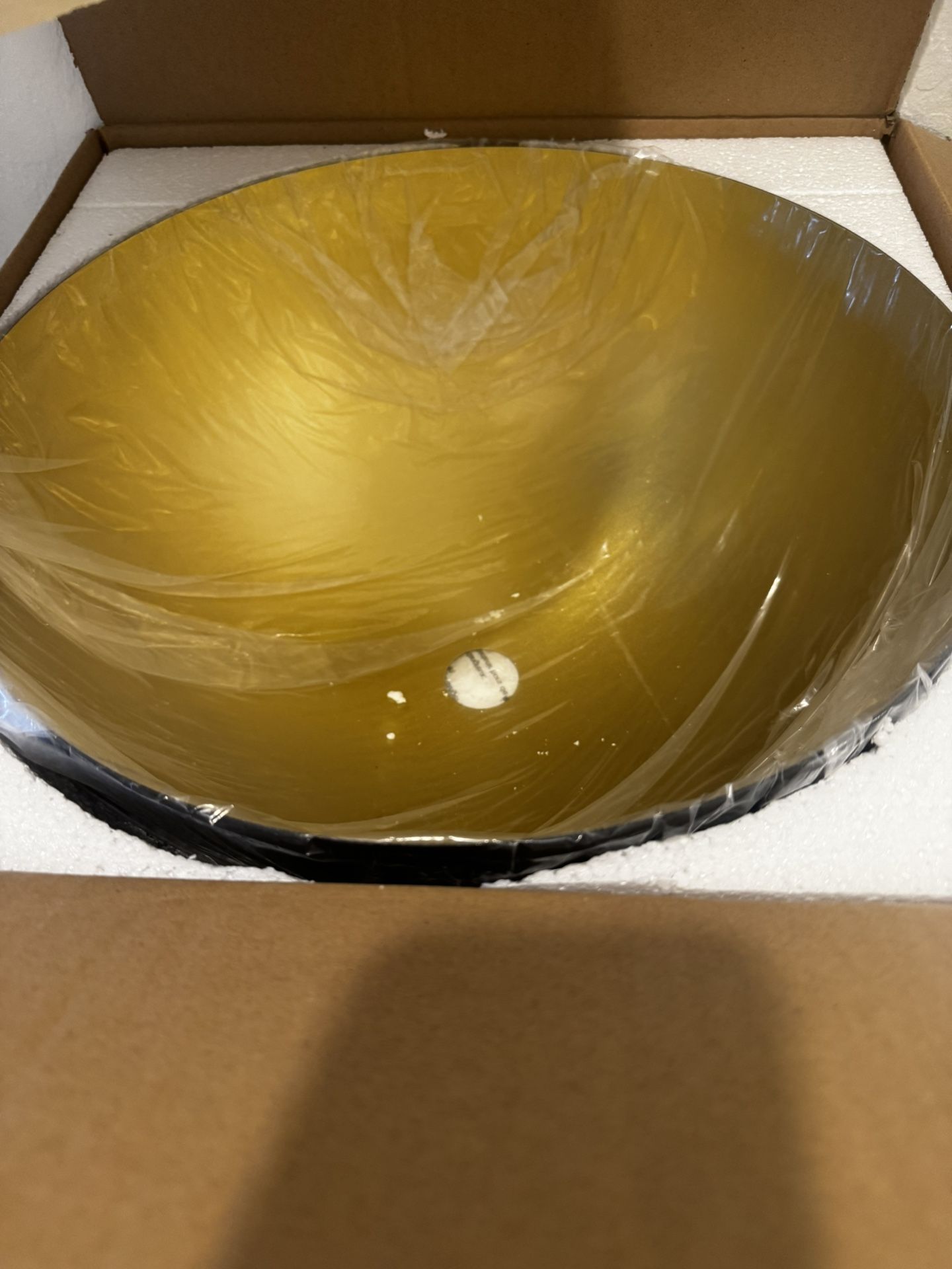 Black And Gold 16 Inch Dome Light Pendant