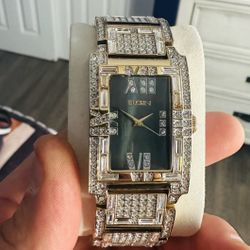 Elgin Buss Down Watch Stainless Steel Sapphire High Quality 