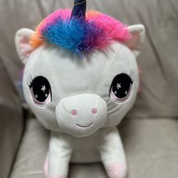 Kellytoy Big Head Unicorn Plush