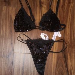 HOT! 2 Piece Sequin Lace Bikini $45 OBO 