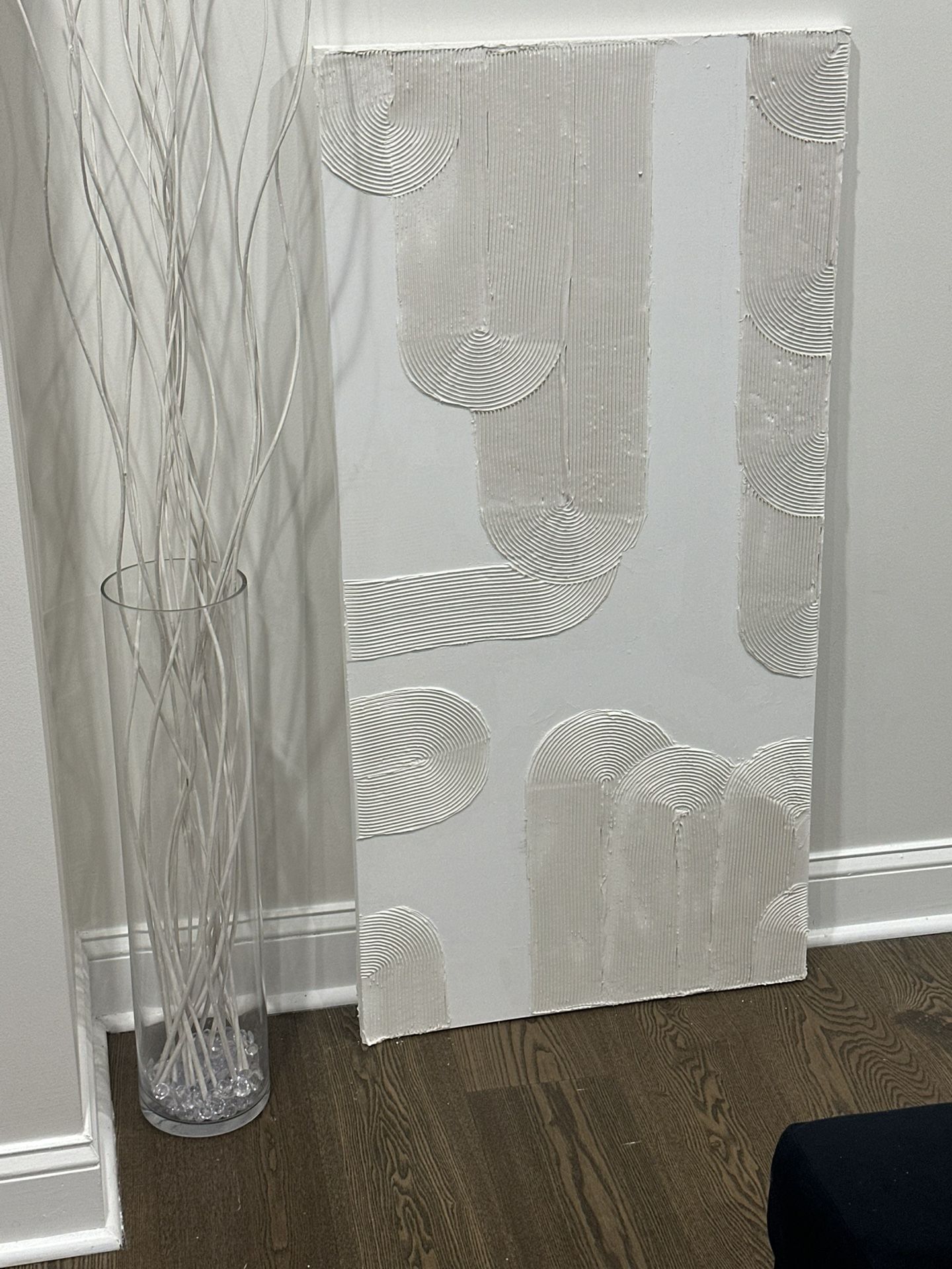 24x38 Textured Abstract Wall Art