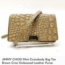 Authentic Crocodile leather Jimmy Choo little purse 