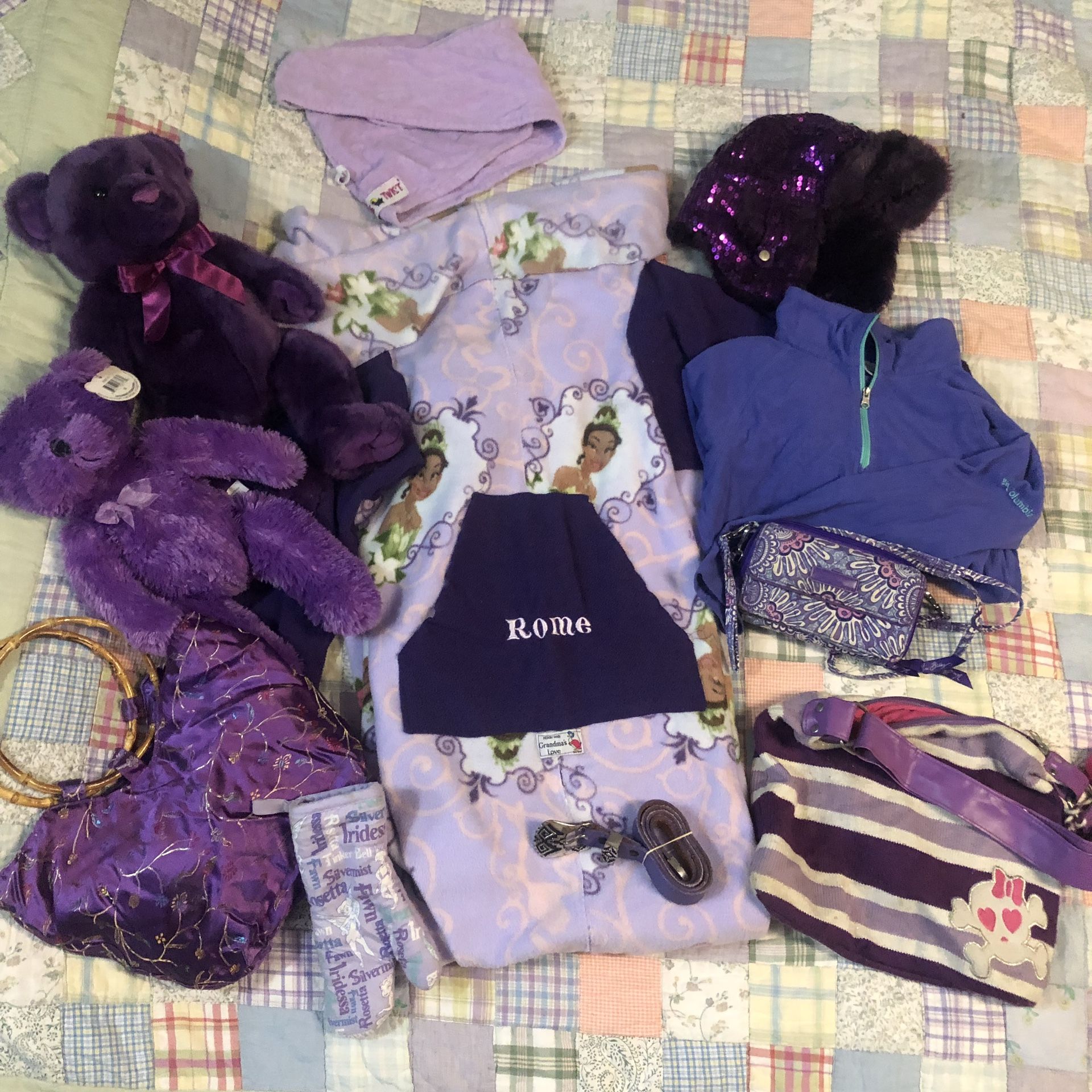 Girls Purple Accessories and Stuff