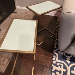 2 Safavieh Gold End Tables