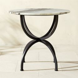 CB2 Marble Patio Bistro Table + 2 Chairs — $1000 OBO