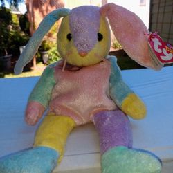 ty Beanie Baby "Dippy" A Pastel Colored Easter Bunny 