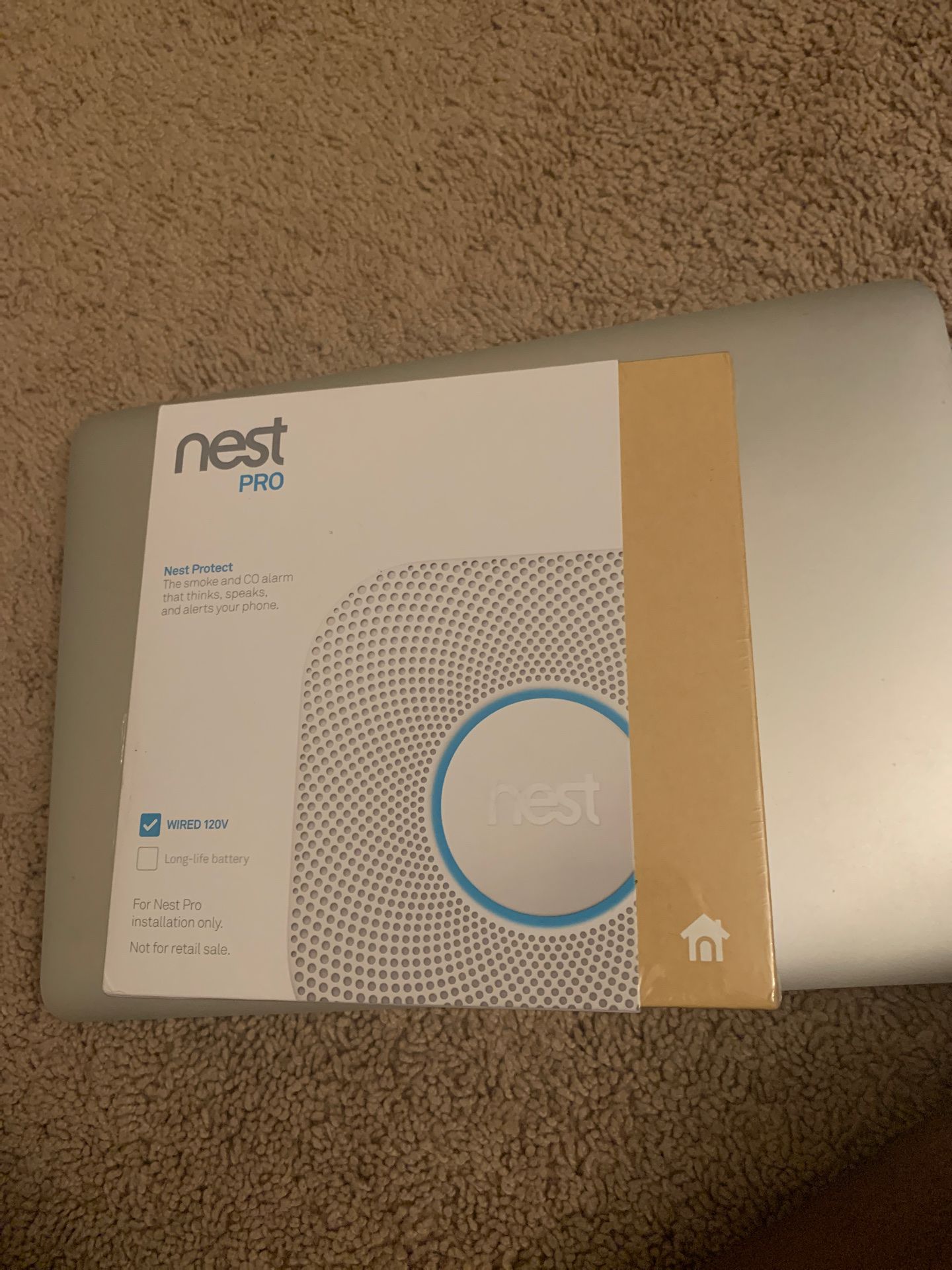 Nest protect 2nd gen wired smoke and carbon alarm {url removed} actual price is 119 just opened the box and found it wired but never used
