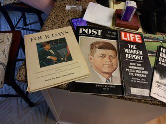 (4)1964 Kennedy, Price Drop 4 Dark Days ,Time And Post Magazines
