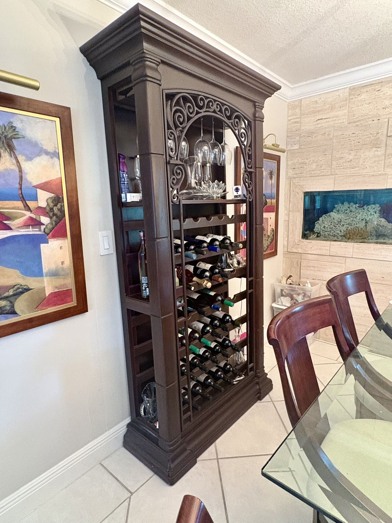 Wine Cabinet Solid Wood $150