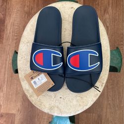 Mens Champion Slides Navy Size 8 for Sale in Port St. Lucie FL