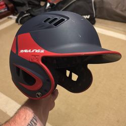 Rawlings Baseball Helmet - Red/Blue