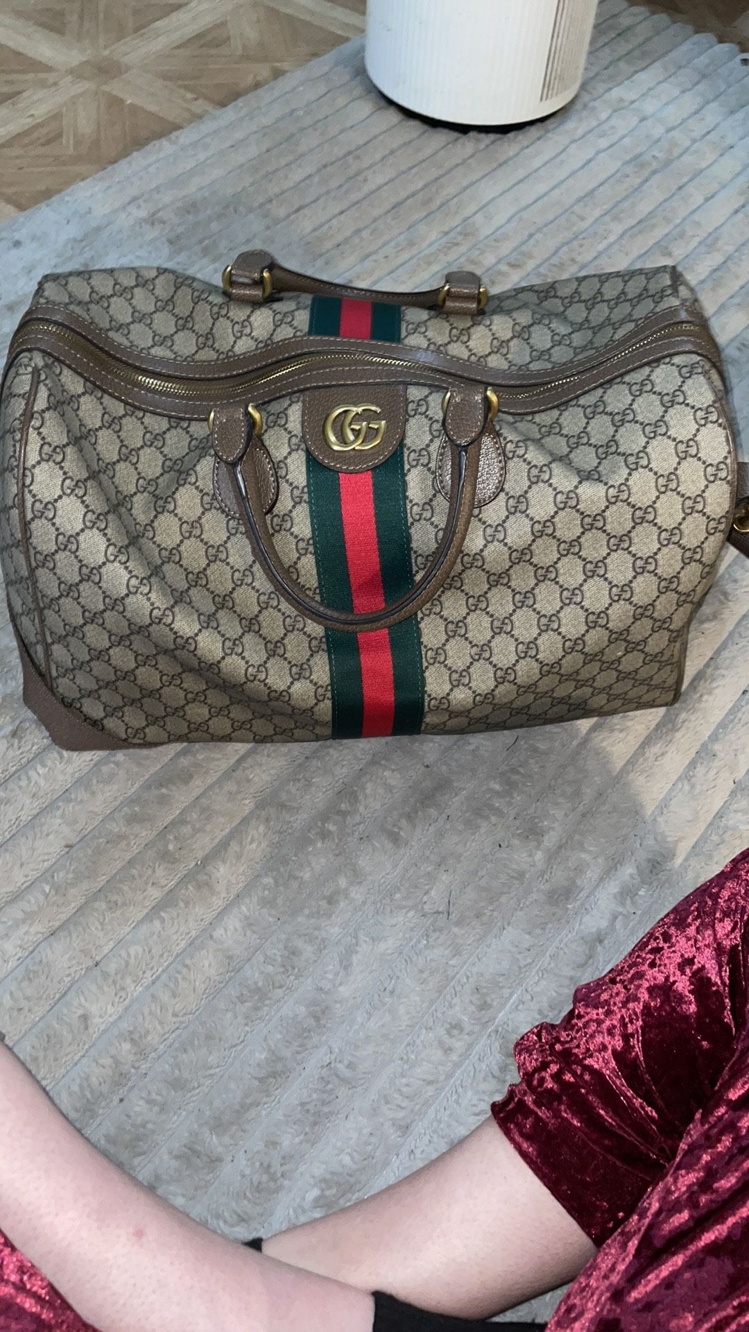 Gucci Ophidia Gg Medium Carry-On Duffle Bag