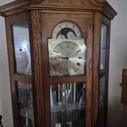 Grand Father Clock With 3 Shelves