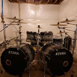 Tama Superstar Birch Double Bass Drum Kit!