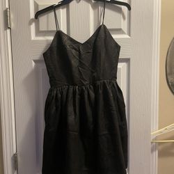 NEW Shimmer Gold Mini Dress size medium zip up back smoke free