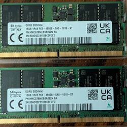 2x16GB DDR5 4800MHZ SODIMM