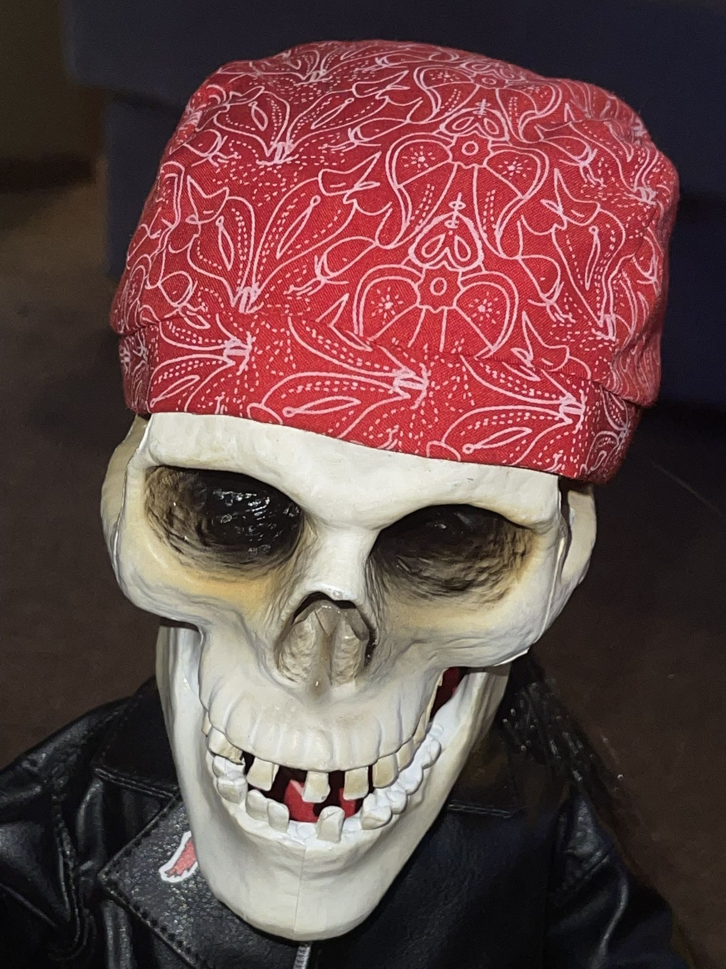 Gemmy Industries Corp. Skeleton Bandana Guitar ZZ Top La Grunge