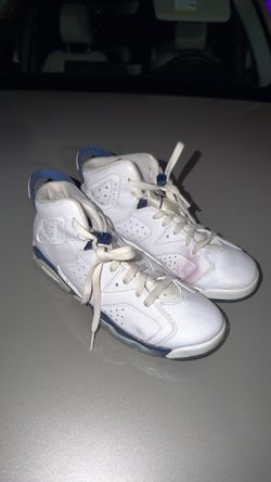 Air Jordan 6 White Blue Sneakers