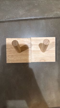 Wooden wall hooks