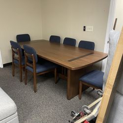 Dining room table and chairs