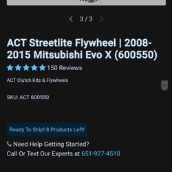 Evo X ACT streetlite Flywheel