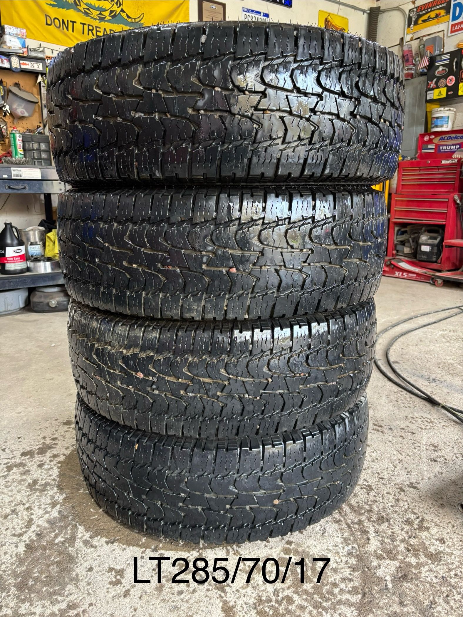 (4) - LT285/70/17 Nankang Conqueror A/T Take Off Tires