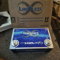 Cyber 12k limitless lithium battery (car audio battery)