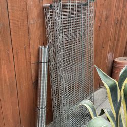 Metal Storage Rack With Three Shelves 