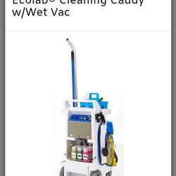 Ecolab Cleaning Caddy With Onboard Wet Vac