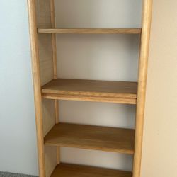 CRATE & BARREL cabinet dresser 4 Shelves wooden storage Like NEW (see matching Desk) 
